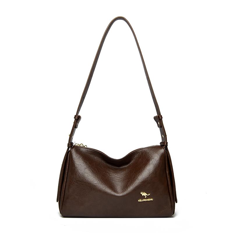 Fashionable Soft Leather Shoulder Bag Soft Shoulder Crossbody Bag for Daily Commute Work Weekend Outings and Ladies' Holiday Gifts