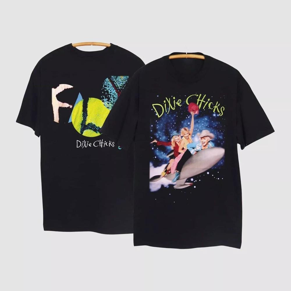 

Chicks Dixie T-Shirt Tour Concert Top Vintage Size Band World Tee Black Unisex Unisex T-Shirt XXXL