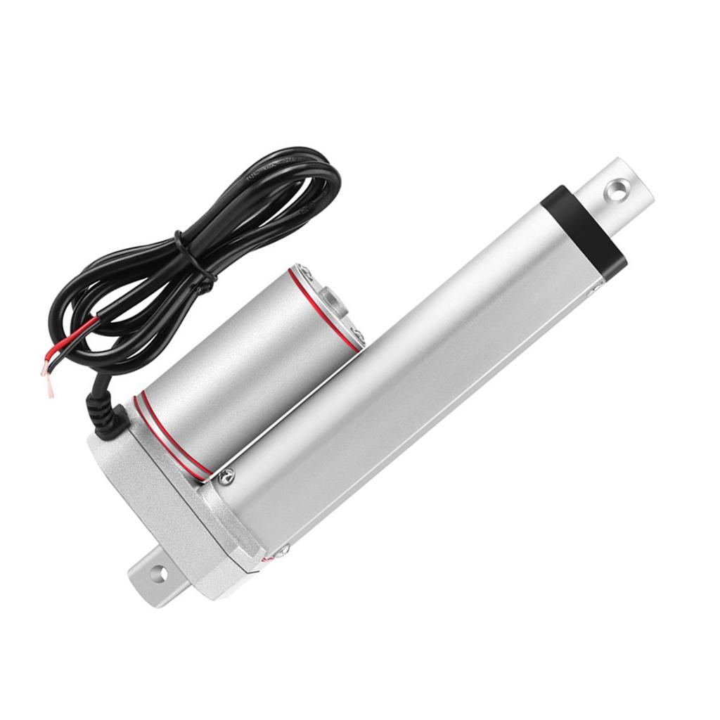 Attuatore Lineare Elettrico a Corsa 100mm ad Alto Carico 750N Linea Retta 24V