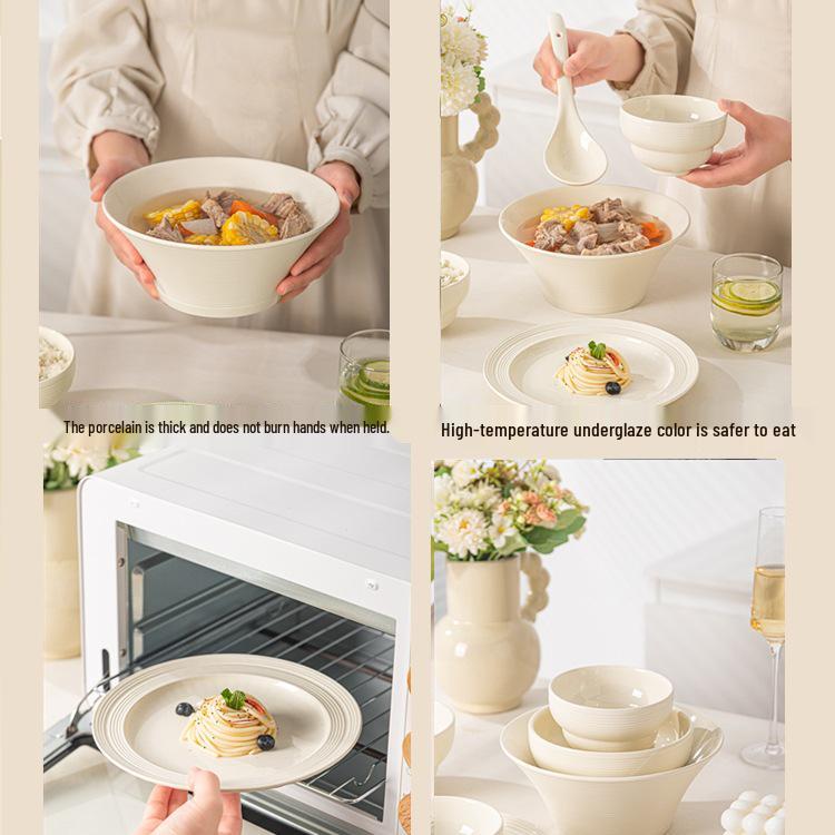 Ceramic Dinnerware Set: Bowls, Plates, and Chopsticks - 2025 Style Housewarming Gift