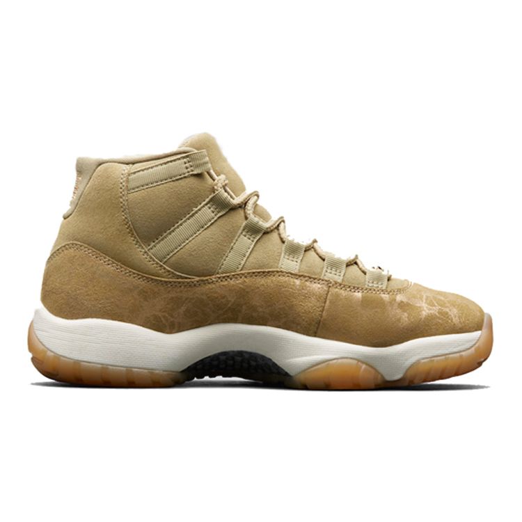 Air Jordan 11 Retro Olive Lux Women Sneakers Tan Neutral-Olive Sail-Gum-Light-Brown-Metallic-Stout AR0715-200