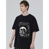 Übergroßes T-Shirt Schwarz The Exploited Schädel Punkrock Band Grafikdruck Herren Damen Streetwear Freizeitkleidung Musikfestival Konzert Outfit