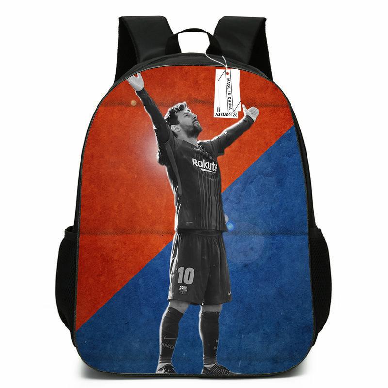 Digital Printing Football Peripheral Schoolbag Cartoon Backpack Primary School Student Animation Cartoon Backpack 17inch x backpack bag