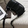 IELGY Korean Style Niche Design Retro Oil Leather Underarm Bag Fashionable All-Match One-Shoulder Messenger Bag