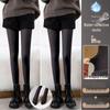 Waterlight High Waist Fleece-Lined Nude Stockings for Women - Thick, Natural Flesh Color Pantyhose for Spring, Autumn, Winter