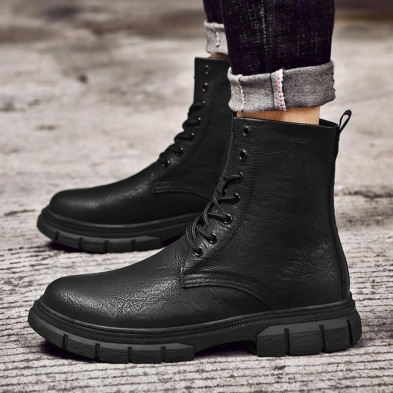 Men New High Quality British Style Chelsea Boots Formal Luxury Trends Business Boots Casual Walking Mountaineering Travel Boots