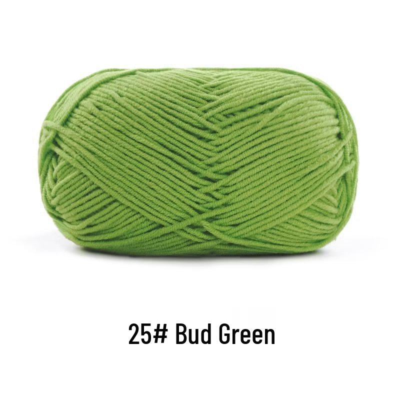 Suhe Meng Xiaoxiao 4-Ply Combed Cotton Milk Yarn for DIY Knitting: Blanket, Hat, Scarf Projects