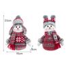 Portable Knitted Hat Snowman Doll Cartoon Christmas Decorations Pendant Snow Doll  New Year