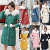 Outwear Winter Parka Coats Women Warm Long Coat Fur Collar Hooded Jacket Slim