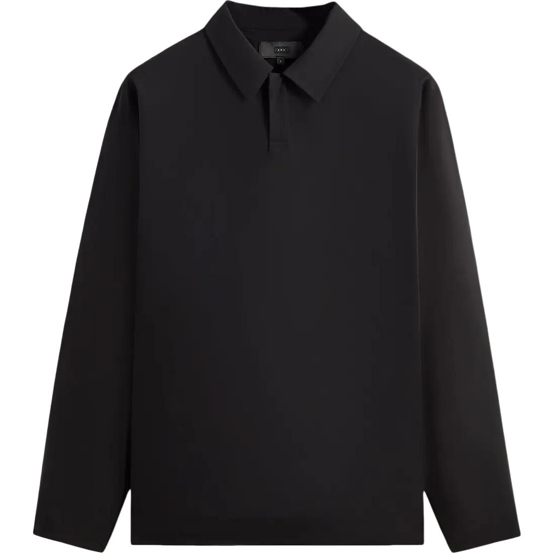 

Черные мужские рубашки-поло Kith 101 Kayson Snap Front KHM031919-001 XL