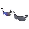 2PCS Clip Hat Sunglasses Black Frame Clip Cap Polarized Sunglasses UV400 for Driving Fishing Hiking Running