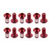 12PC BicycleSDisc Brake Rotor Bolts M5x9mm Stainless Steel Highway Mountain Bike Disc Brake Rotor Fixing Screws Accessory Red