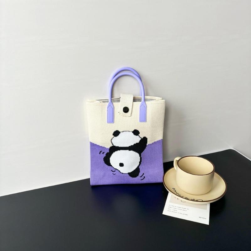 Premium Sense, Mobile Phone Bag Large Capacity Knitted Bag Niche Versatile Shoulder Messenger Bag Cartoon Fashion Handbag