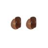 French Maillard Color Block Enamel Drop Earrings – Simple, Versatile, Unique Accessory