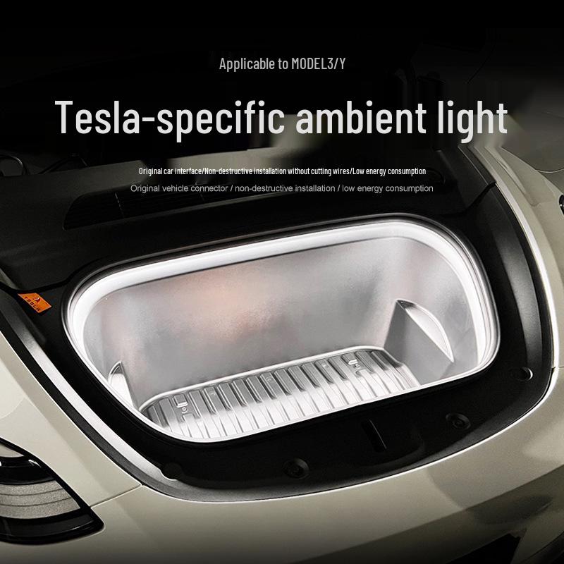 

Tesla 18-25 3/Y/X/S Светодиодная неоновая лента с подсветкой Frunk - Сверхяркая New Model Y