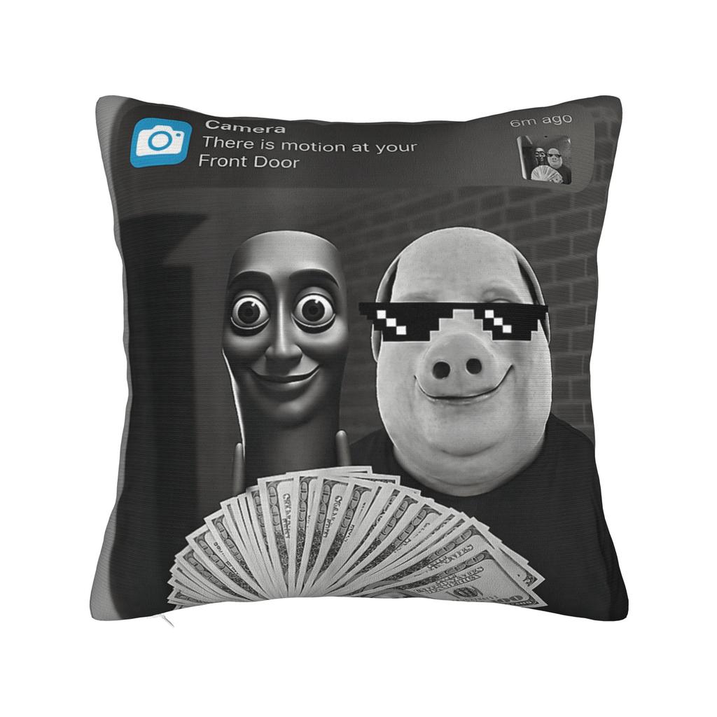 Povlak na polštář Tung Tung Tung Sahur John Pork Meme Brainrot Design Potah na polštář pro kancelář, auto, domácí dekorace Nové povlaky na polštáře
