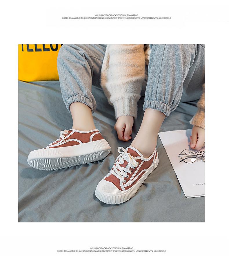 2025 Women's Canvas Shoes: Spring/Summer Thick-Soled Casual Sneakers