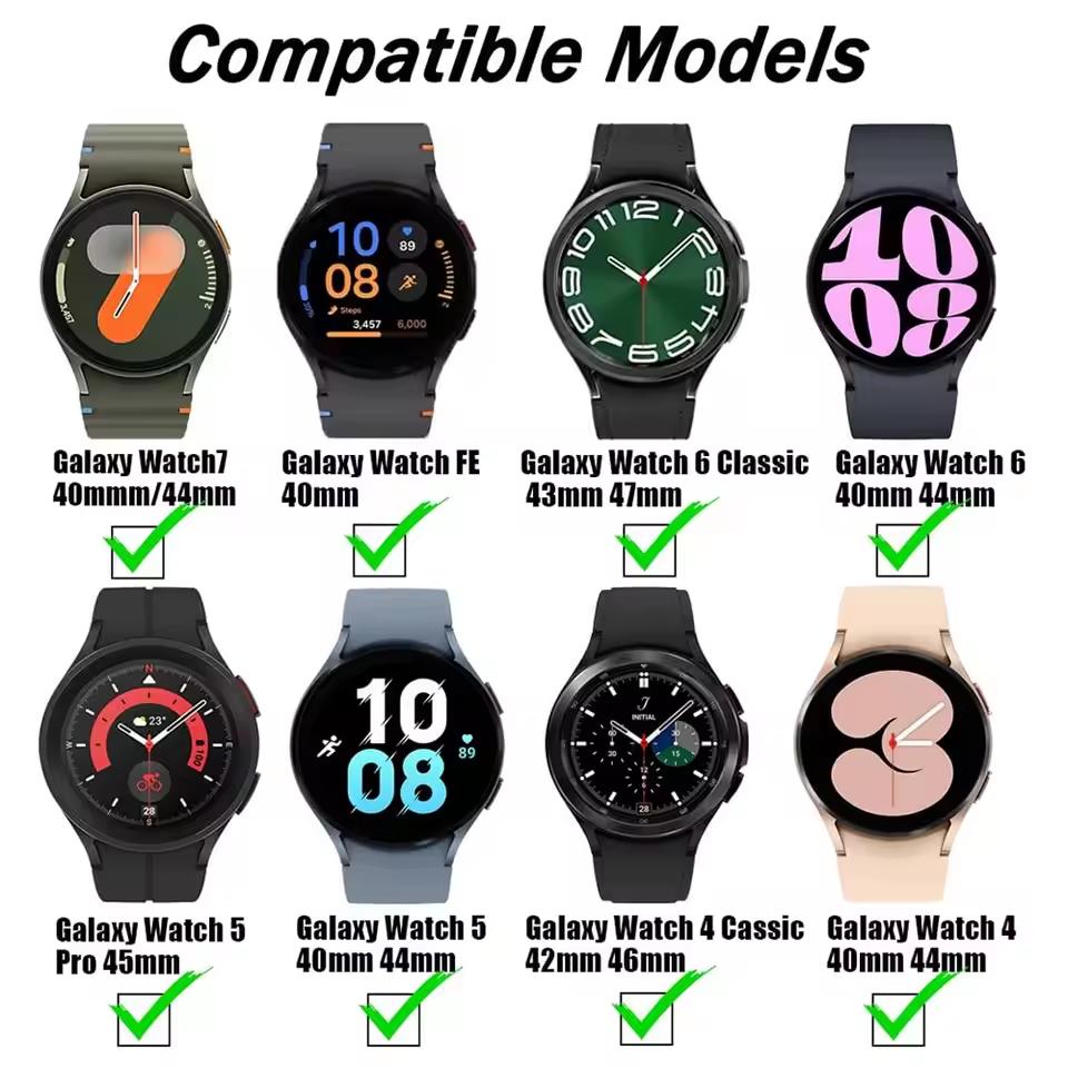 No Gaps 20mm Silicone Magnetic Band For Samsung Watch Galaxy 7 Classic 43mm 47mm 42 46mm 6 5 4 44 40mm Strap 5Pro 45mm Bracelet