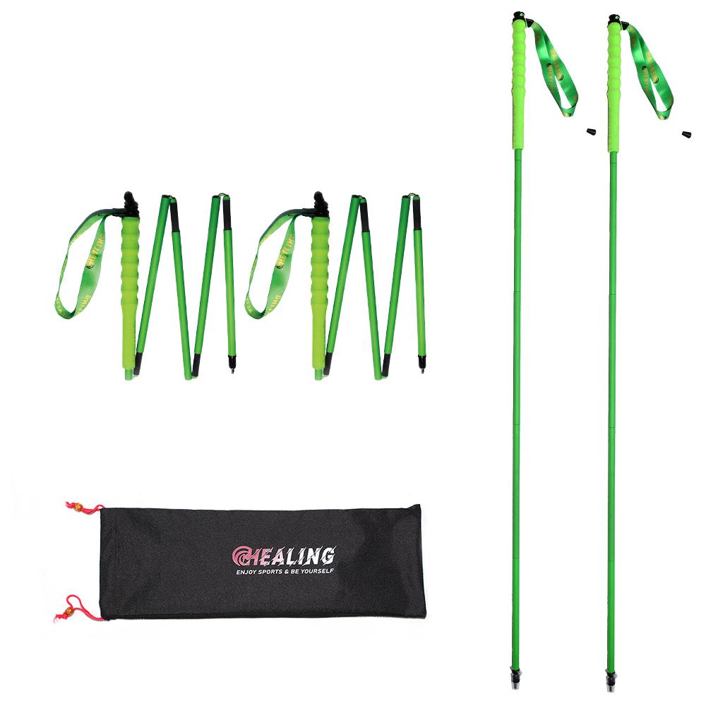 OKHEALING Ultralight Compact Carbon Hiking Trail Running Pole with EVA Handle Lightweight Feature