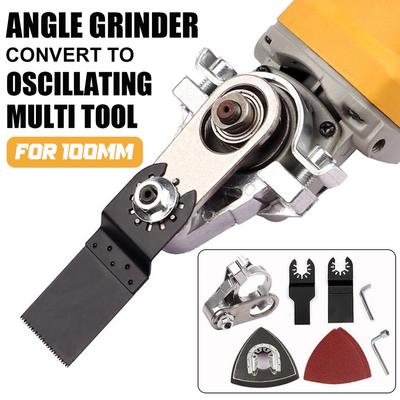 New Universal Angle Grinder Head Kit  To Cordless Oscillating Multi Tool Conversion Tool Woodworking Adapter for 100mm Angle