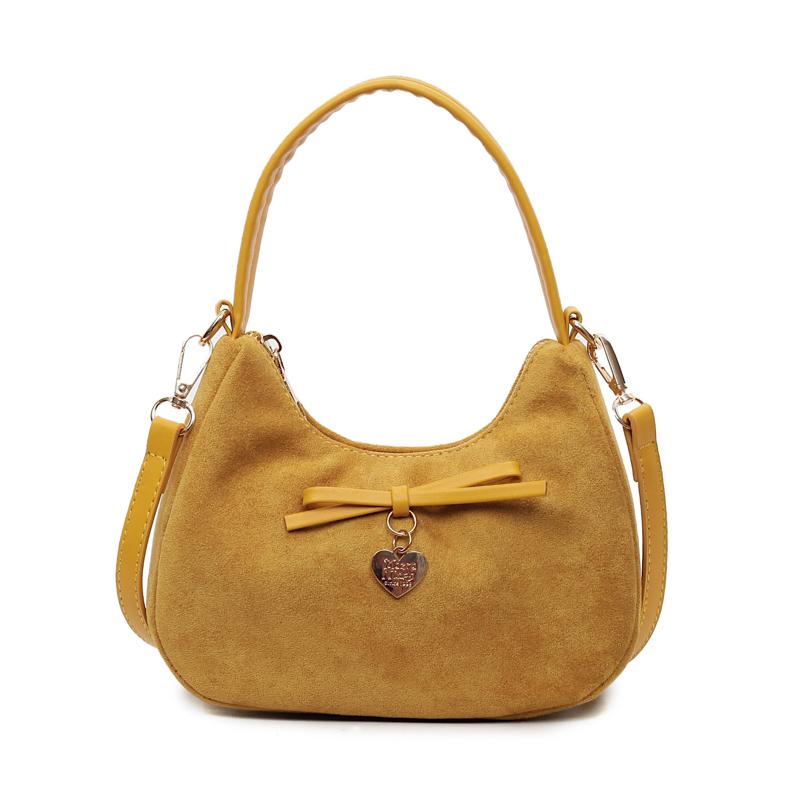 Zipper Retro Solid Color Unique Design Persality Sweet Handbags for Women 2026 Fashi Large Capacity Suede Crossbody Bags