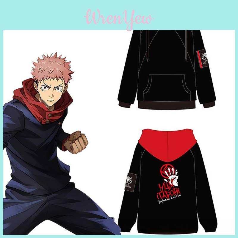 Jujutsu Kaisen Itadori Yuji Hoodie With Printed Design For Casual Wear And Cosplay