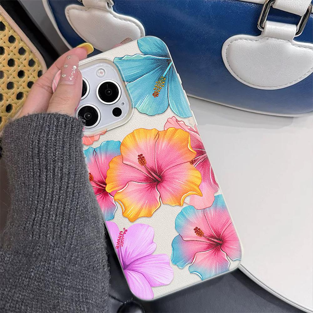 Blue Watercolor Floral Butterfly Print Phone Case For Samsung A05 A06 A07 A15 A16 A34 A35 A53 A54 S23 S25 Ultra Protective Cover