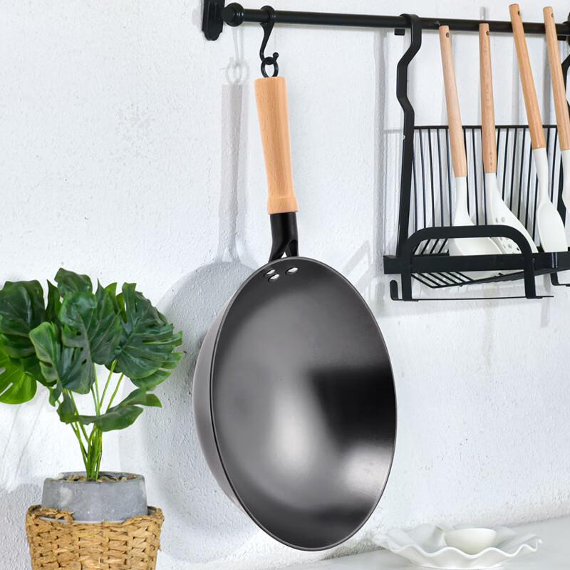 Xiaolaoda 32cm Non-Coated Cast Iron Wok