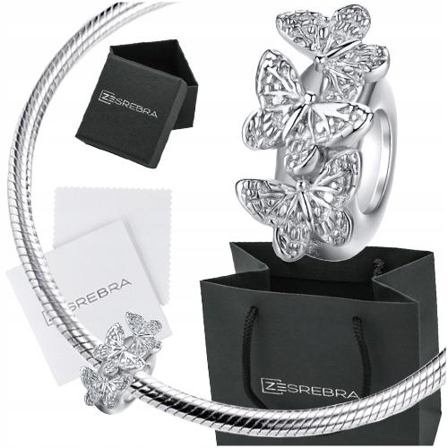 Butterfly Charms 925 Bead S925 Pendant Zircons Beads Butterfly