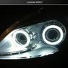 Universal LED COB Halo Angel Eye Headlight & Fog Light for Motorcycles and Cars - Daytime Running Light