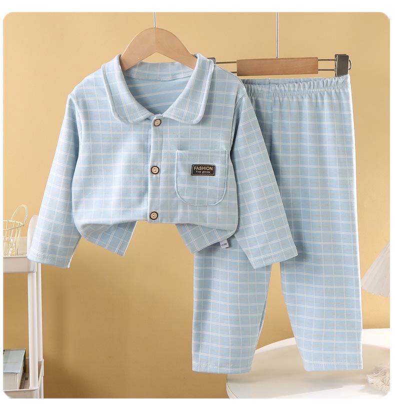 

Winter Children s Home Clothing Warm Set, Two Piece Set For Boys And Girls 90 синій