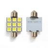 Автомобильный светодиодный светильник для чтения 5050 6SMD, светильник для номерного знака, фонарь на крыше, двойной наконечник, C5W 31, 36, 39, 41 мм