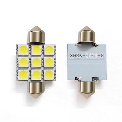 Car LED Reading Light 5050 6SMD License Plate Light Roof Light Double Tip Light C5W 31 36 39 41MM