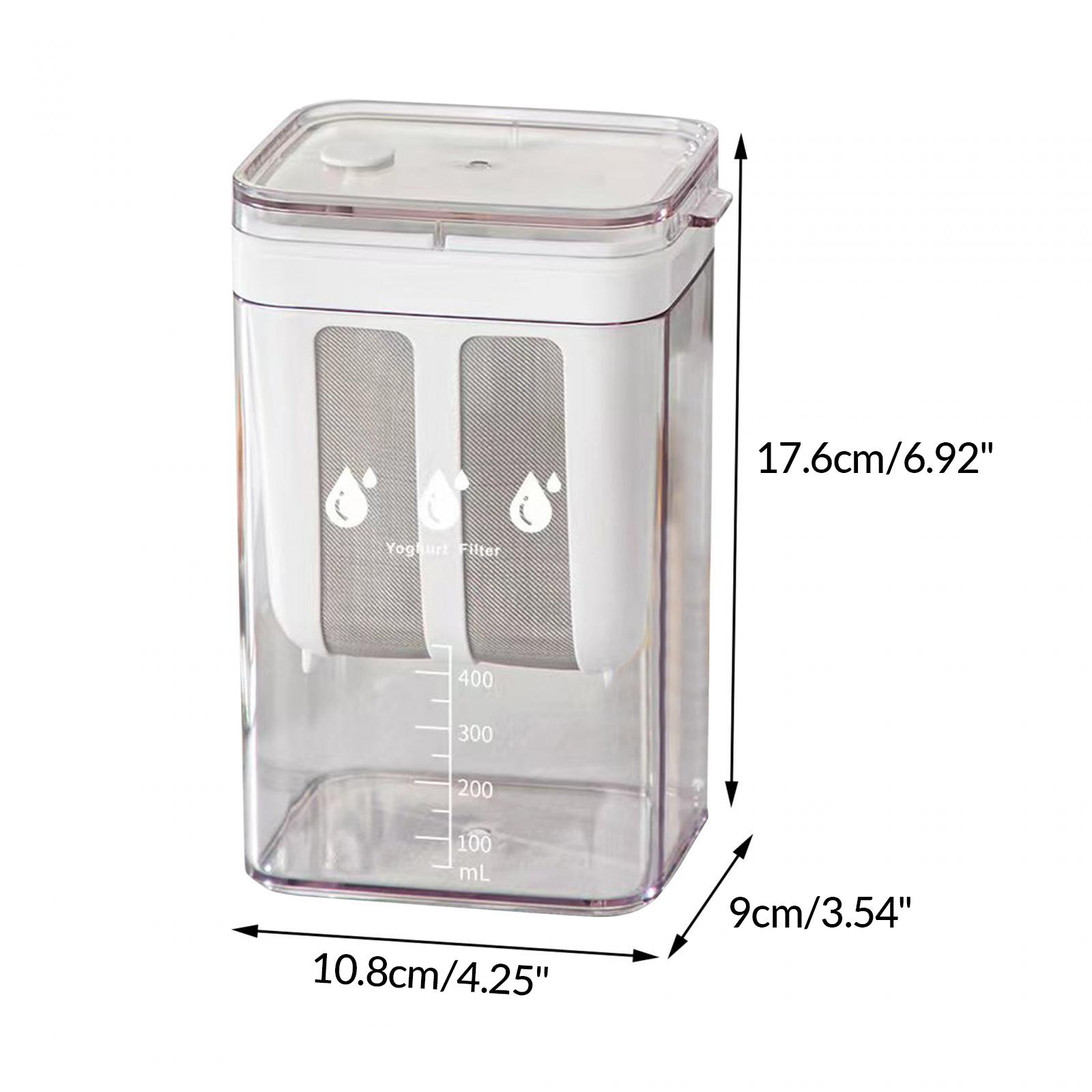 

0.4L - 1.8L Yogurt Strainer Maker yogurt fine mesh sieve strainer Kitchen Gadget Whey Separation fruit juice Soy bean filter cup