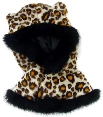 Dárek plyšové zvířátko popruh kostým pončo leopardí leopardí potisk GiftCloset Dárkový šatník