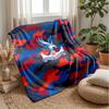 Couverture Flottante en Flanelle Imprimée Football Crystal Palace, Couverture Jetée Douce Chaude Légère pour Canapé Lit Camping