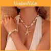 Womens Geometric Necklace With Alloy Star Pendant For Women Summer