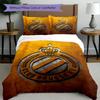 3pcs Duvet Cover Set (1*Duvet Cover + 2*Pillowcase, Without Core), Club Brugge K V Print Bedding Set, Bedroom Decor, All‑Season, Gift