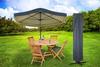 Garden umbrella cover 192 x 44 x 192 cm black