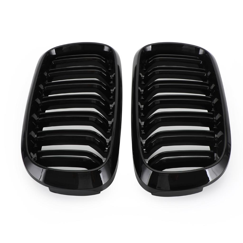 Glänzende Schwarze Doppelnieren-Frontgrill Passend für BMW X5M F85 X6M F86 X5 F15 X6 F16 13-18