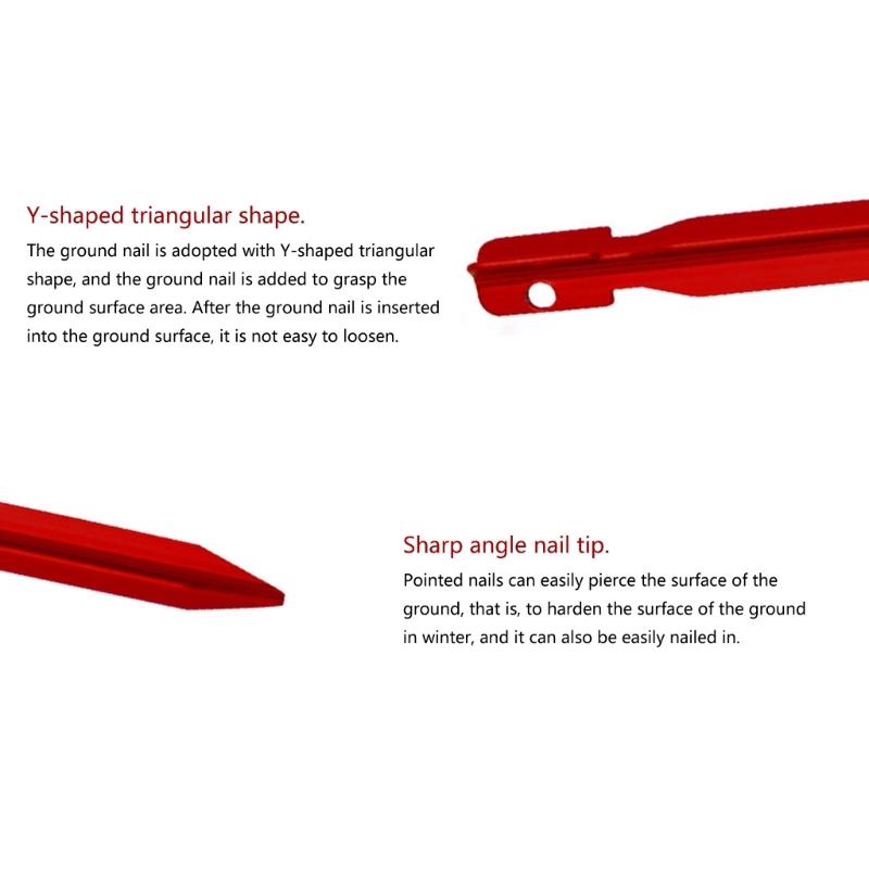 Essential Camping Accessories Durable Aluminum Tent Stakes Versatile Camping Gear for Stability and Convenience