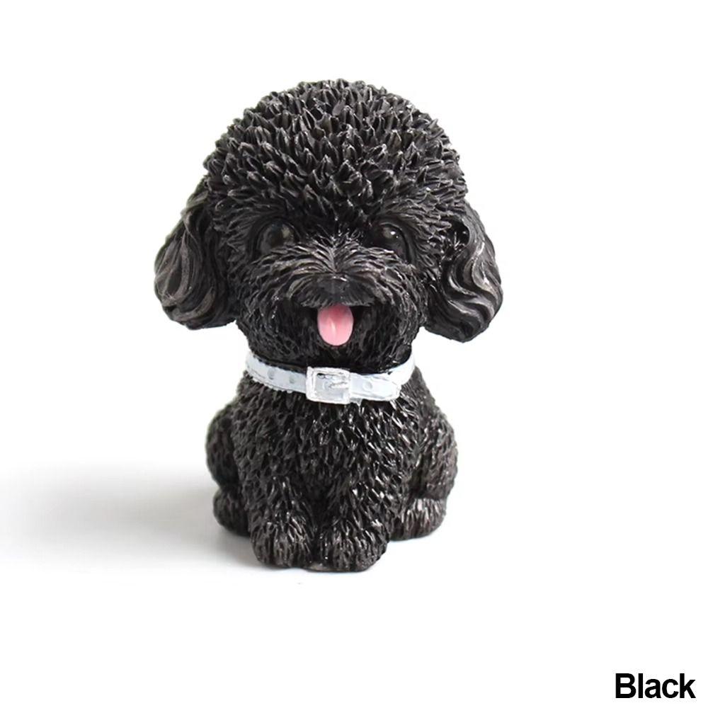 Desktop Model Dog Figurine Cute Simulated Dog Ornament Car Accessories Dog Animal Model  Car Decor