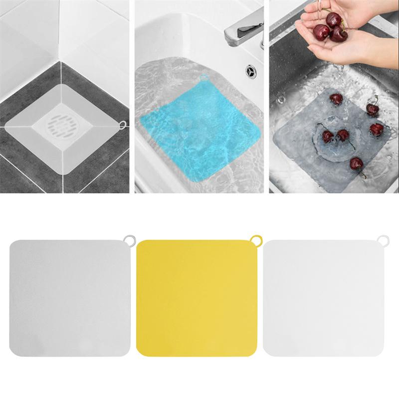 Thick Silicone Floor Drain Deodorant Cover Bathroom Deodorant Insect-Proof Seal Household Sewer Pipe Sink Anti-Smell Floor Cover