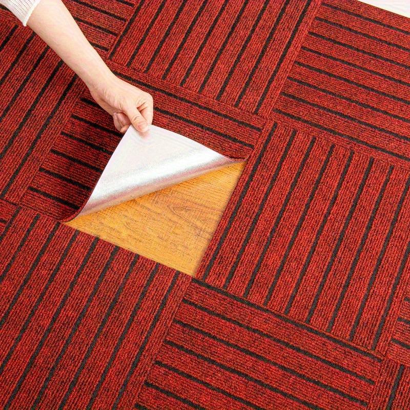 Bedroom Rug Bedroom and Living Room Easy To Maintain 30x30cm Splicing Block Self-adhesive Carpet With Water Absorption Home