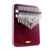 LingTing Chromatic Thumb Purpleheart Wood with Storage Hanonkai Kalimba for Listen To Kalimba, 34-Key Piano, Case, Beginners, Snow, LT-K34V