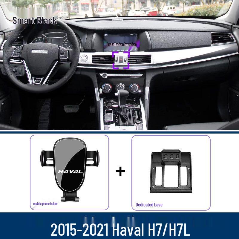 This car phone holder/navigation base clip fits 2015-2021 Haval H7/H7L models, designed for vehicle customization.