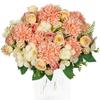 Artificial Flowers Silk Bulbous Chrysanthemum Rose Festival Wreath Wedding Bridal Bouquets Home Vase Hot Sale Diy Gift Box Decor