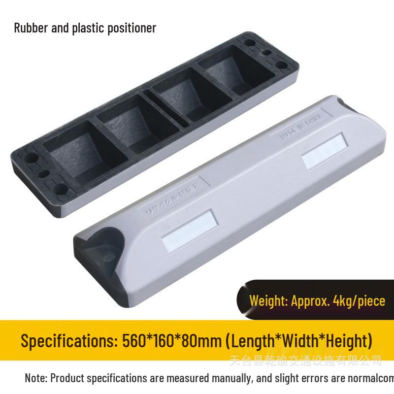 Rubber and Plastic Wheel Stopper for Parking Spaces