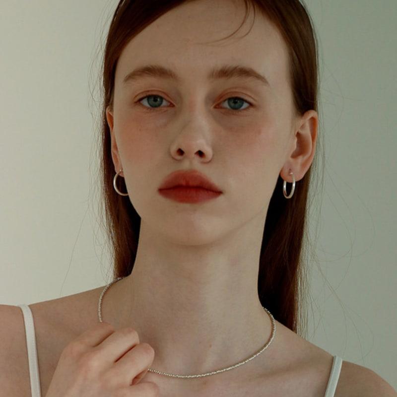 Less Is More Silver Beads Necklace