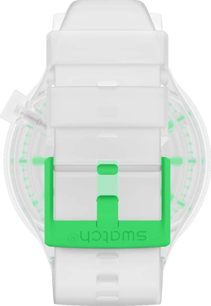 Swatch Big Bold GREENINJELLY SO27E104 Wristwatch, Official Japanese Product, Clear